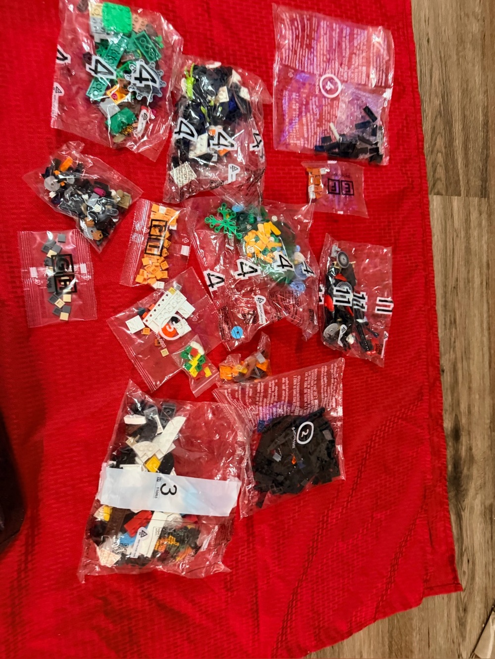 Misc new vintage Lego bags mixed